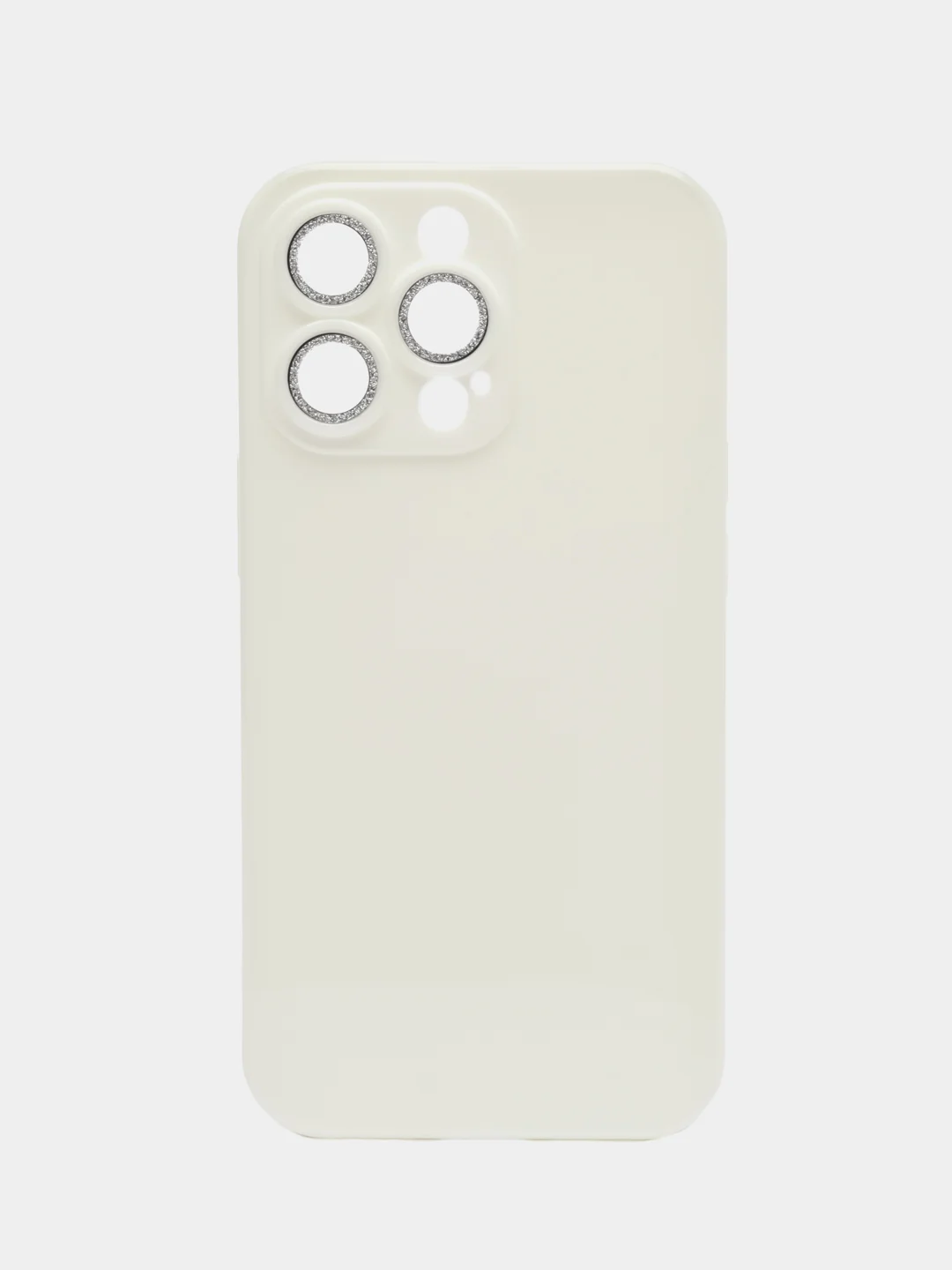 Белый чехол для IPhone (Айфон) с защитой для камеры, 12, 13, 13 Pro, 14
