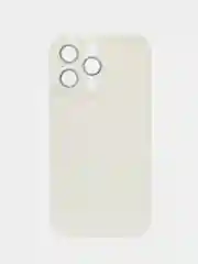 Белый чехол для IPhone (Айфон) с защитой для камеры, 12, 13, 13 Pro, 14
