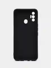 Хром чехол силиконовый с принтом и защитой камеры для TECNO Spark 7