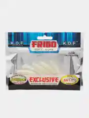 Белый cиликоновая приманка, виброхвост KDF Frigo