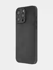 Черный люксовый чехол для iPhone 15 Pro Max Plus алькантара Rosco замшевый силиконовая окантовка