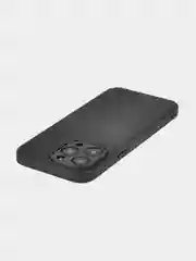 Черный люксовый чехол для iPhone 15 Pro Max Plus алькантара Rosco замшевый силиконовая окантовка