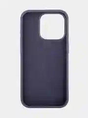 Темно-синий чехол для Apple iPhone 15 Pro силиконовый ROSCO с мягкой подкладкой из микрофибры, матовый