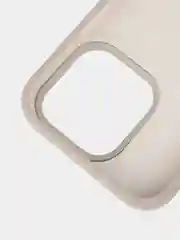 Бежевый меланж чехол для Apple iPhone 15 Pro силиконовый ROSCO с мягкой подкладкой из микрофибры, матовый