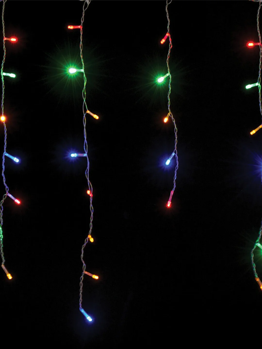 Электрогирлянда-бахрома комнатная, 2 х 0,5 м, 100 LED, мультицветная, 220 V, 591270