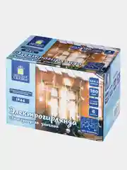 Электрогирлянда-бахрома ЗОЛОТАЯ СКАЗКА уличная, 6х0.5 м, 180 LED, холодный белый, 220 V