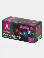 Электрогирлянда-нить комнатная "Снежинки", 3 м, 30 LED, мультицветная, 220 V, 591268
