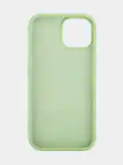 Желтый чехол для Apple iPhone 15 силиконовый ROSCO матовый с микрофиброй, бортиком защитой камер