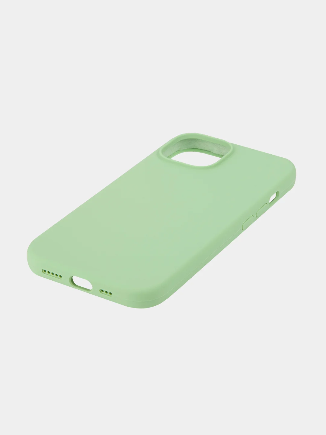 Желтый чехол для Apple iPhone 15 силиконовый ROSCO матовый с микрофиброй, бортиком защитой камер
