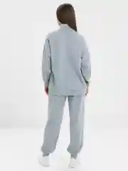 Серый костюм спортивный, утепленный, унисекс, парный, фэмели лук