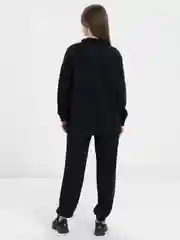 Черный костюм спортивный, утепленный, унисекс, парный, фэмели лук
