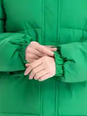 Зеленый куртка женская теплая ЗИМА