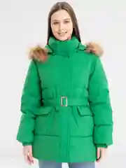 Зеленый куртка женская теплая ЗИМА