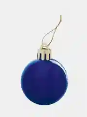 Шары ёлочные "Solid Color" Золотая сказка, 12 штук, 4 см, пластик, синие, глянец, 591122