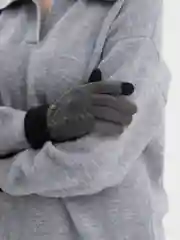 Серый перчатки женские, теплые