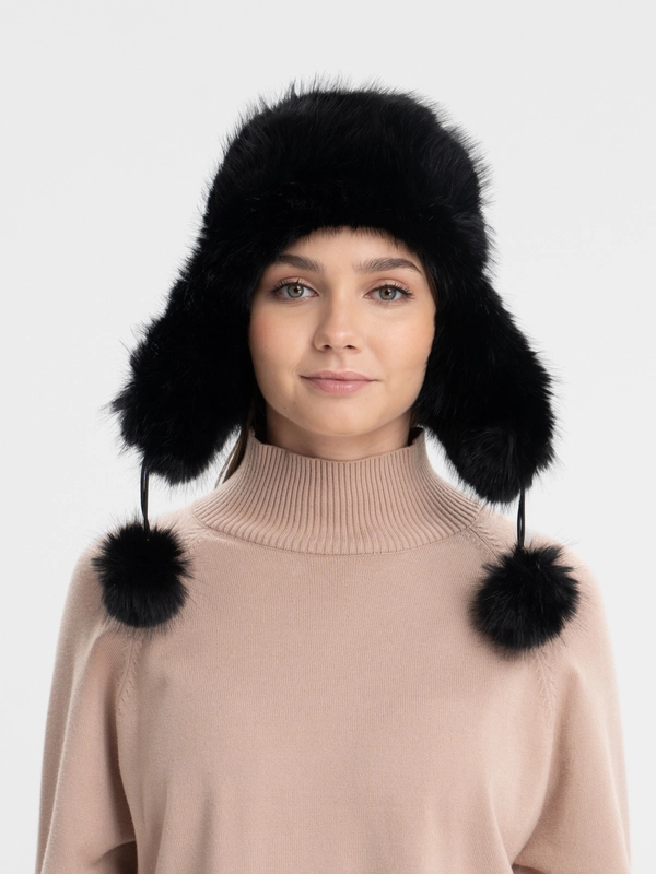 Шапка ушанка, меховая