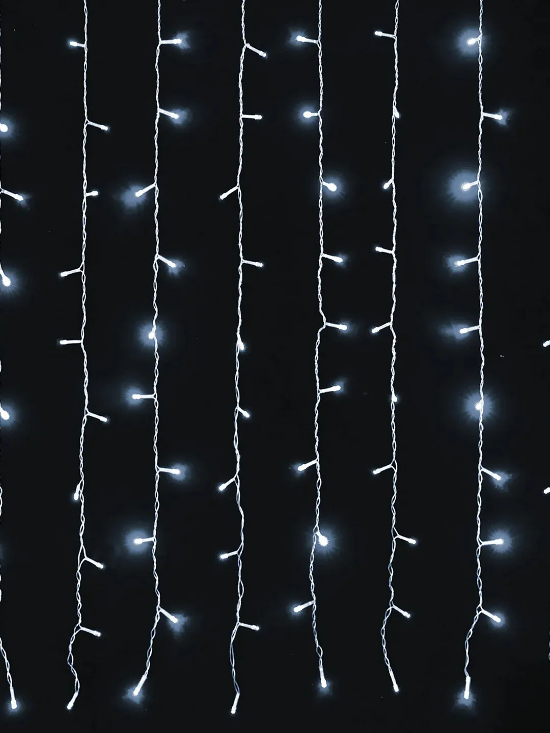Электрогирлянда-занавес комнатная "Штора", 3х2 м, 306 LED, холодный белый, 220 V, 591333