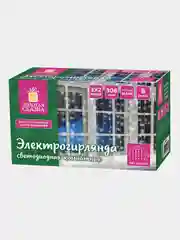 Электрогирлянда-занавес комнатная "Штора", 3х2 м, 306 LED, холодный белый, 220 V, 591333