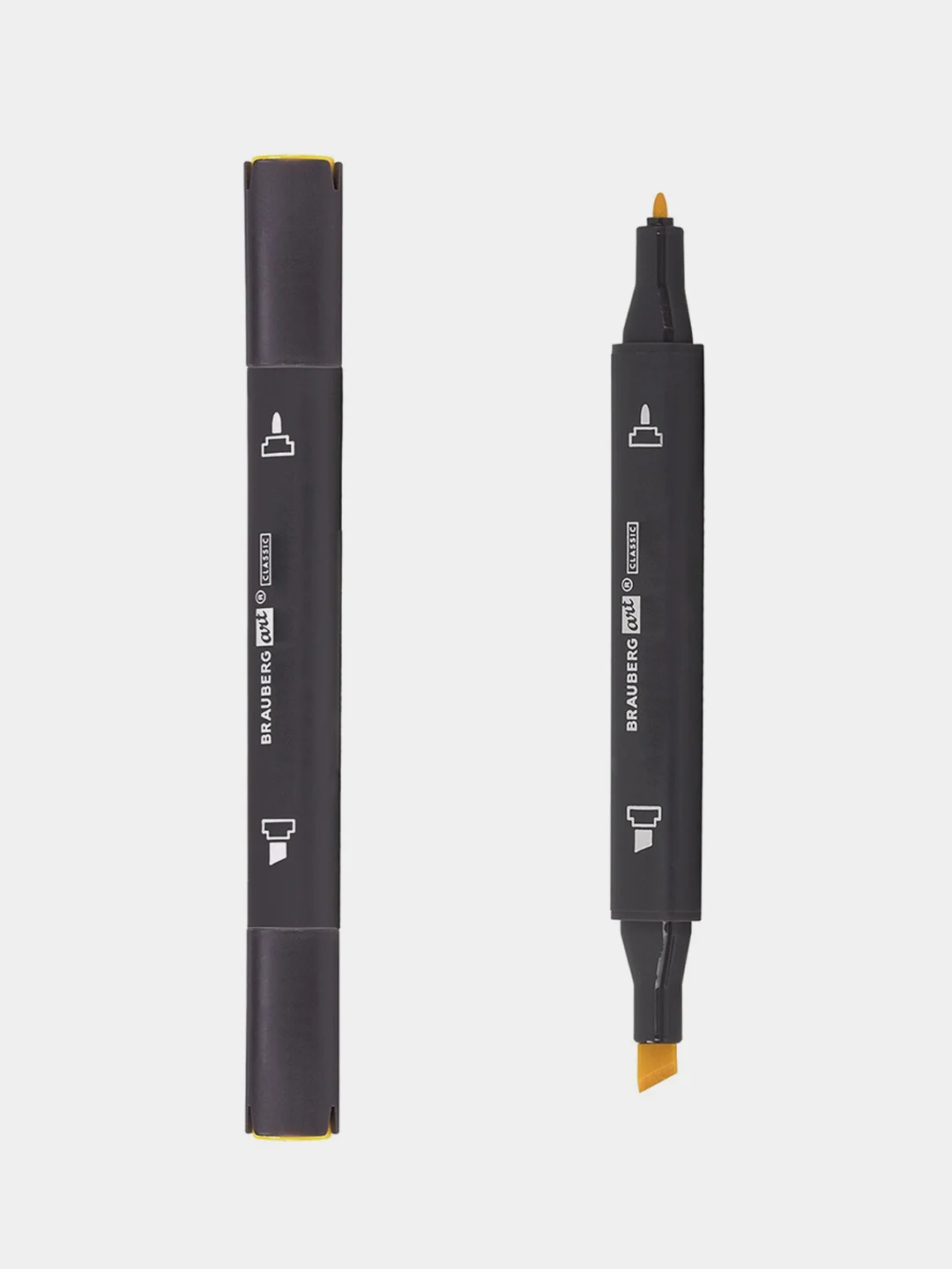 Маркеры для скетчинга BRAUBERG ART CLASSIC, двусторонние, 1 мм - 6 мм, 12 шт