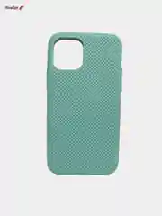 Мятный чехол-накладка "Soft-touch" с перфорацией для iPhone 11 Pro/11 Pro Max/12/12Pro/12 Pro Max
