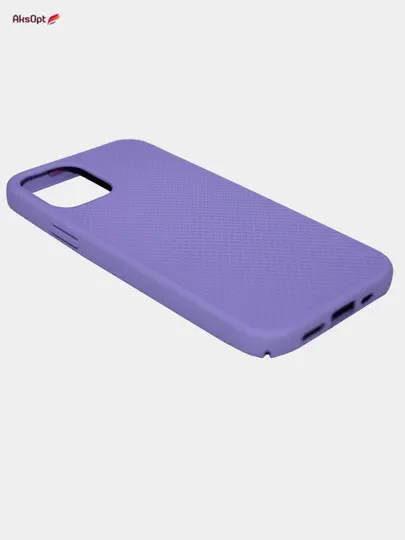 Аметистовый чехол-накладка "Перфорация" для IPhone 11 Pro, 11 PRO MAX, 12 Pro, 12 Mini