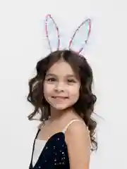 Белый ободок новогодний светящийся Ушки кролика