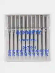 Иглы для бытовых швейных машин, стандартные, Schmetz 130/705H, набор №70-100, 10 игл