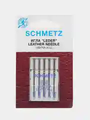 Иглы для бытовых швейных машин, для кожи, Schmetz, набор 5 игл
