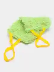 Оливковый мочалка для тела, вязаная, банная, массажная, двусторонняя, с ручками