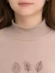 Бежевый комплект с брюками клеш, для девочки, утепленный, Турция
