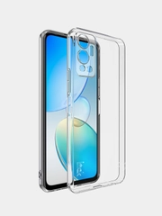 Чехол Infinix Hot 12, Инфиникс Хот 12, прозрачный, силиконовый, противоударный