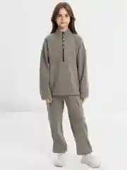 Оливковый спортивный костюм для девочки