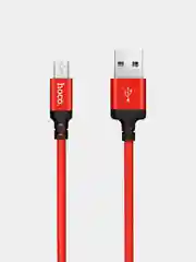 Черный кабель зарядный USB Micro-USB Hoco X14 Times speed, 1/2 м