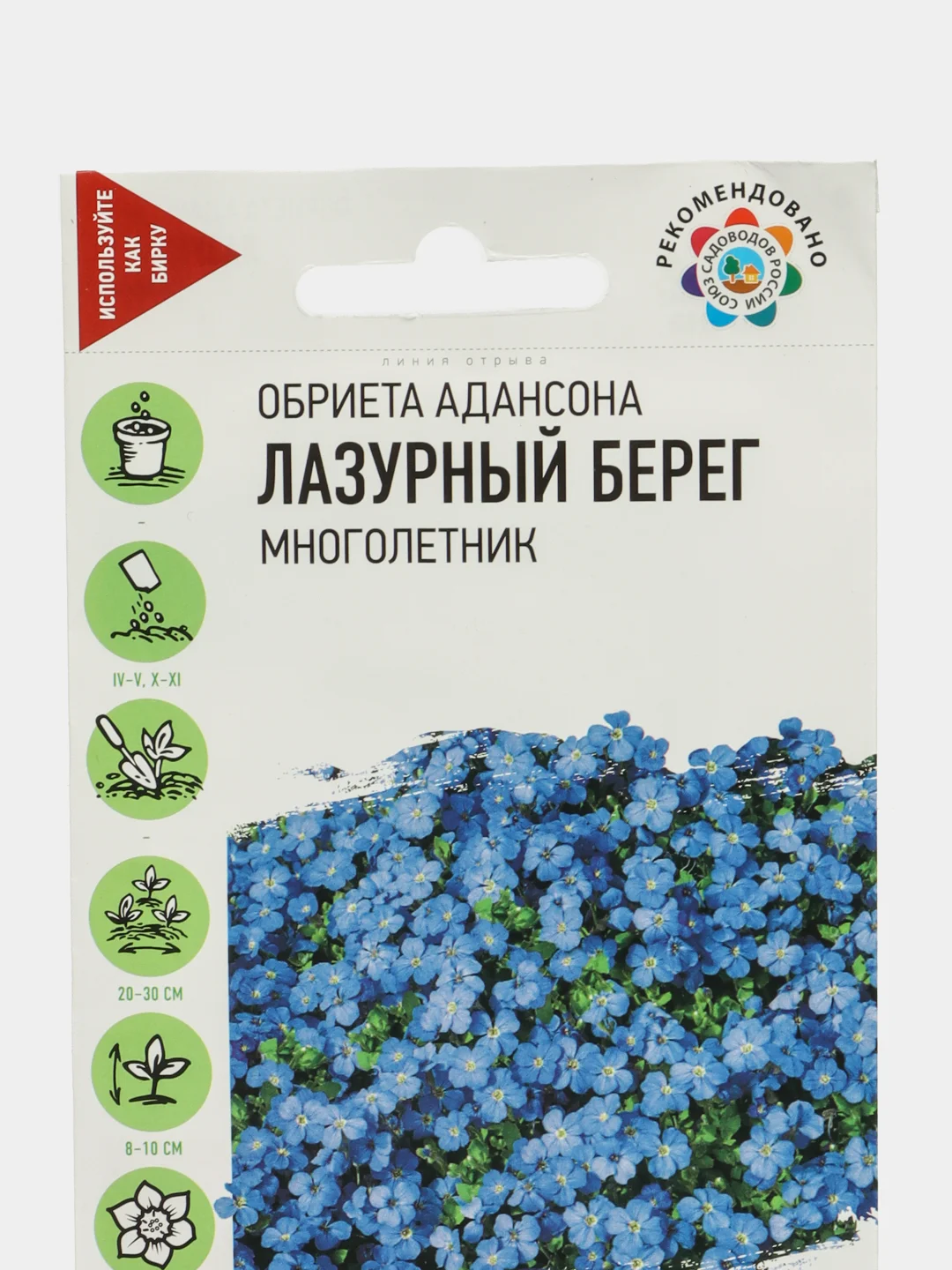 Обриета Лазурный берег, семена, цветы