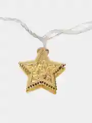 Новогодняя гирлянда светодиодная линейная, со "звёздочками",  теплый свет