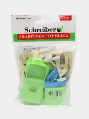 Лайм точилка для карандашей "Машинка", 2 отверстие, с контейнером
