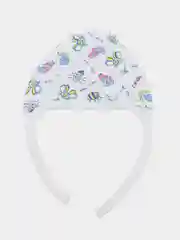 Зеленый шапочка чепчик на завязках для новорожденного, швы наружу, утеплённая, футер