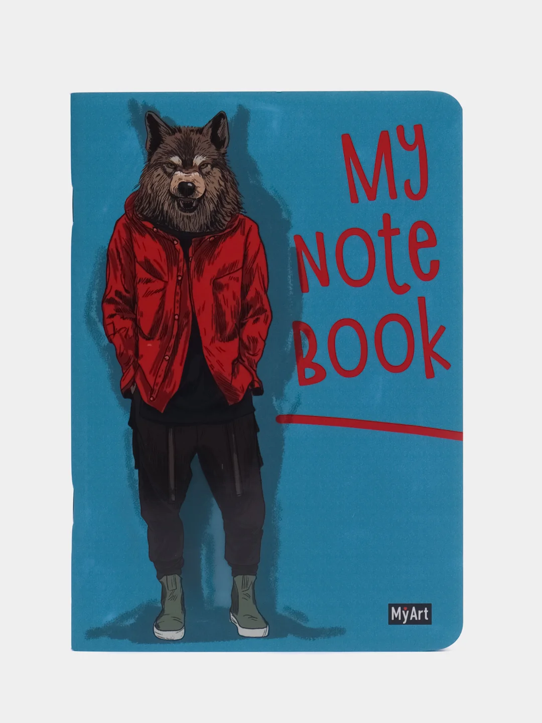 Синий блокнот в клетку А5, тетрадь, 40 листов, MyArt My notebook, Проф-Пресс