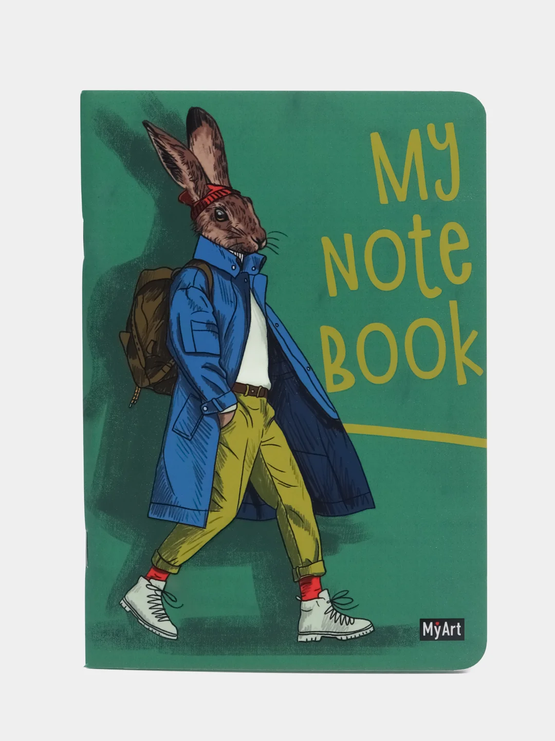 Зеленый блокнот в клетку А5, тетрадь, 40 листов, MyArt My notebook, Проф-Пресс