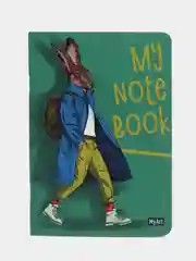 Зеленый блокнот в клетку А5, тетрадь, 40 листов, MyArt My notebook, Проф-Пресс