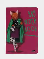 Фуксия блокнот в клетку А5, тетрадь, 40 листов, MyArt My notebook, Проф-Пресс