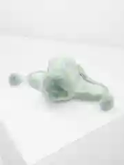 Мятный шапка ушанка, меховая