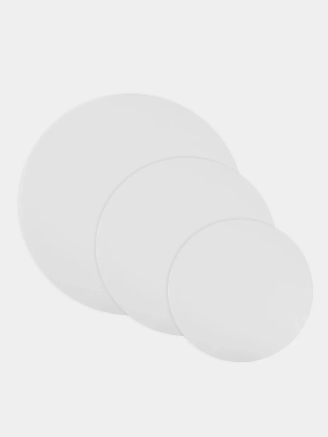 Холсты Brauberg круглые, 20, 30, 40 см, грунтованные, 380 г/м2, хлопок, на подрамнике, 3шт
