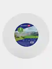 Холсты Brauberg круглые, 20, 30, 40 см, грунтованные, 380 г/м2, хлопок, на подрамнике, 3шт