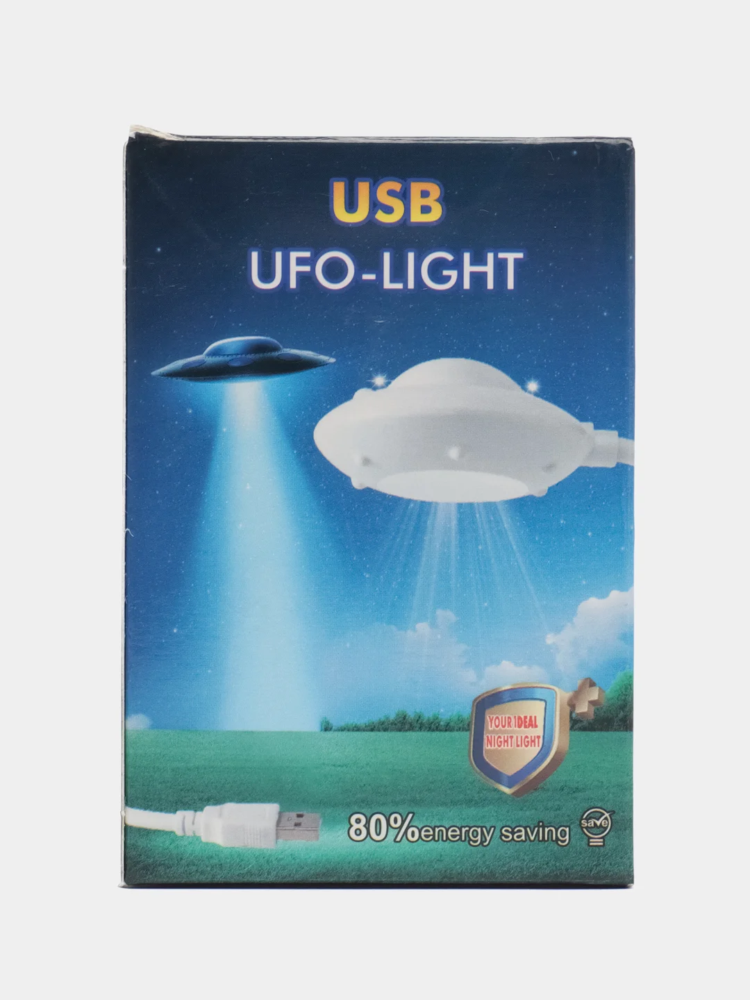 LED светильник гибкий НЛО/ USB фонарь гибкий UFO/ светодиодный ночник летающая тарелка