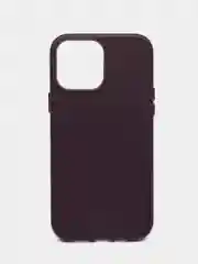 Фиолетовый кожаный чехол Leather Case MagSafe на iPhone 12/ 12 Pro / 13 Pro / 13 Pro Max