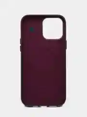 Фиолетовый кожаный чехол Leather Case MagSafe на iPhone 12/ 12 Pro / 13 Pro / 13 Pro Max