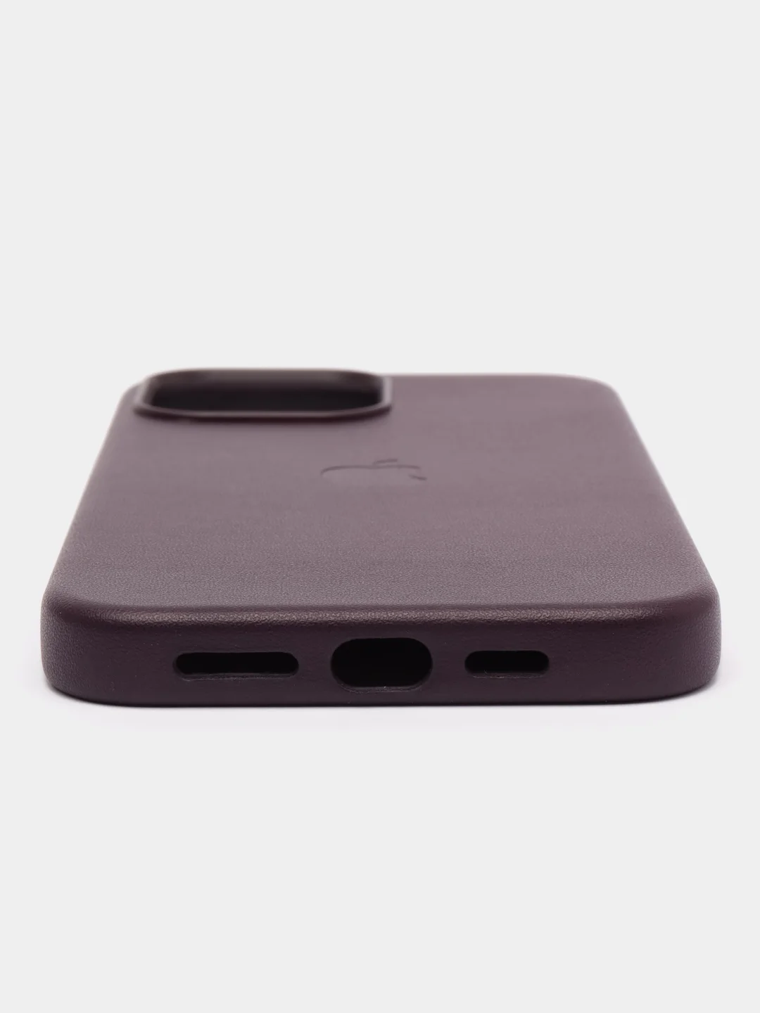 Фиолетовый кожаный чехол Leather Case MagSafe на iPhone 12/ 12 Pro / 13 Pro / 13 Pro Max