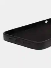 Черный кожаный чехол Leather Case MagSafe на iPhone 12/ 12 Pro / 13 Pro / 13 Pro Max