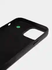 Черный кожаный чехол Leather Case MagSafe на iPhone 12/ 12 Pro / 13 Pro / 13 Pro Max